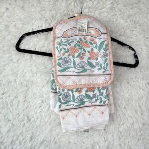 Mervyns Le Jardin Vintage Kitchen Towel Pot Holder Set Floral Cottagecore Retro‎